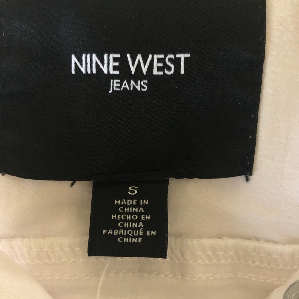 NWT NINE WEST WHITE DENIM JACKET LAST ONE SIZE SMALL - Picture 7 of 8
